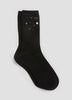 Warm Crew Socks with Beadings at Hem