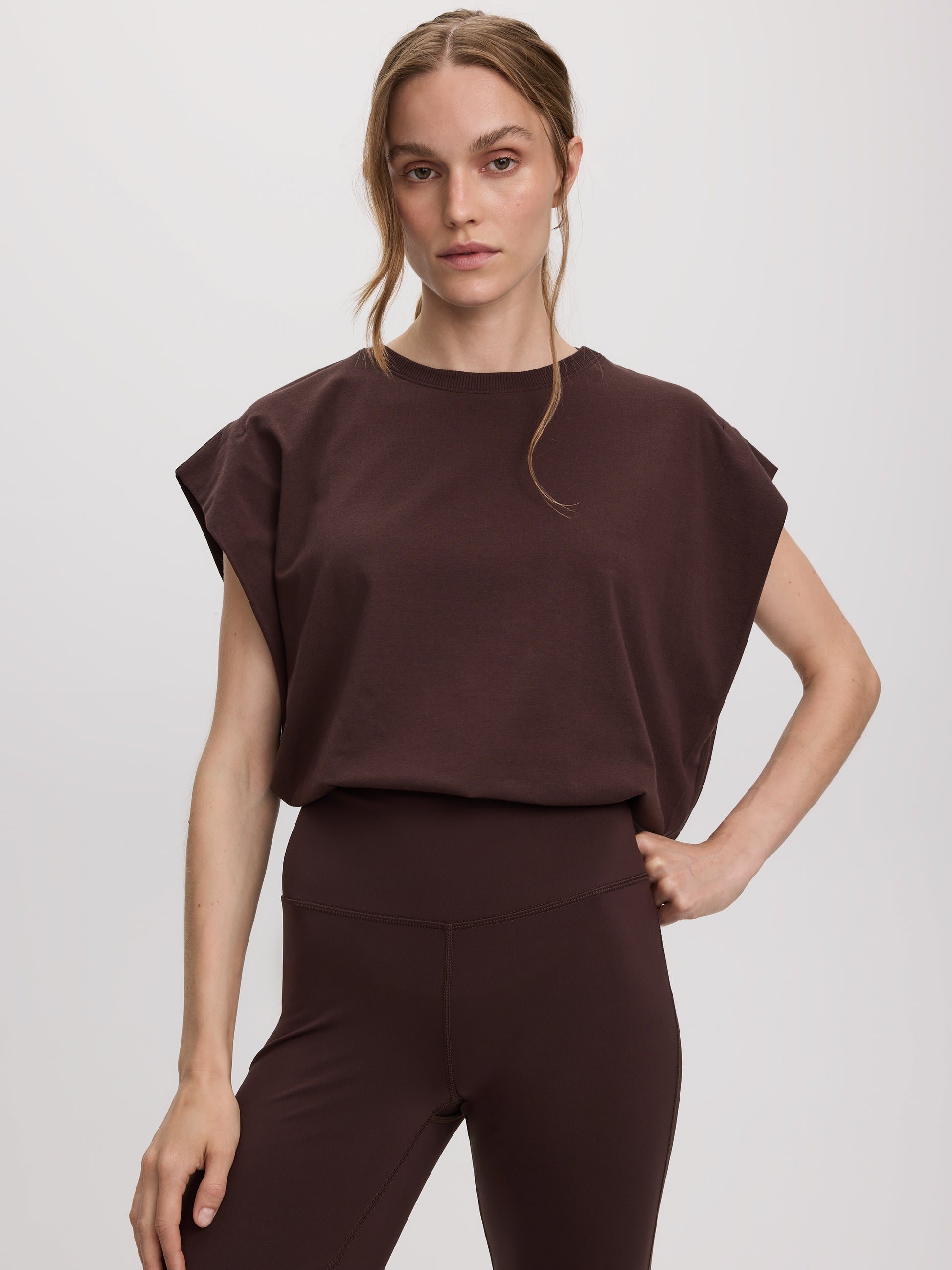 Sleeveless Crew-Neck T-Shirt