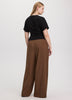Short-Sleeve Crew-Neck Tee with Shirred Sides