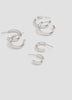 Stainless Steel Hoop Earrings – Set of 3
