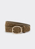 Studded Faux Suede Belt