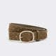 Studded Faux Suede Belt