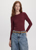 Long-Sleeve Crew-Neck Ribbed T-Shirt - R Essentials