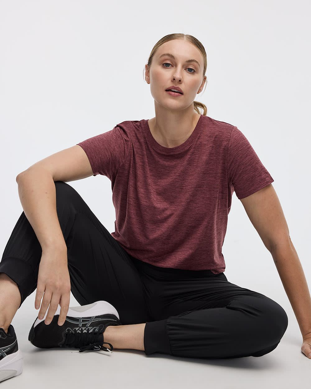 T-shirt à col rond et manches courtes - DRY-LUX (MD) Hyba Essentiels