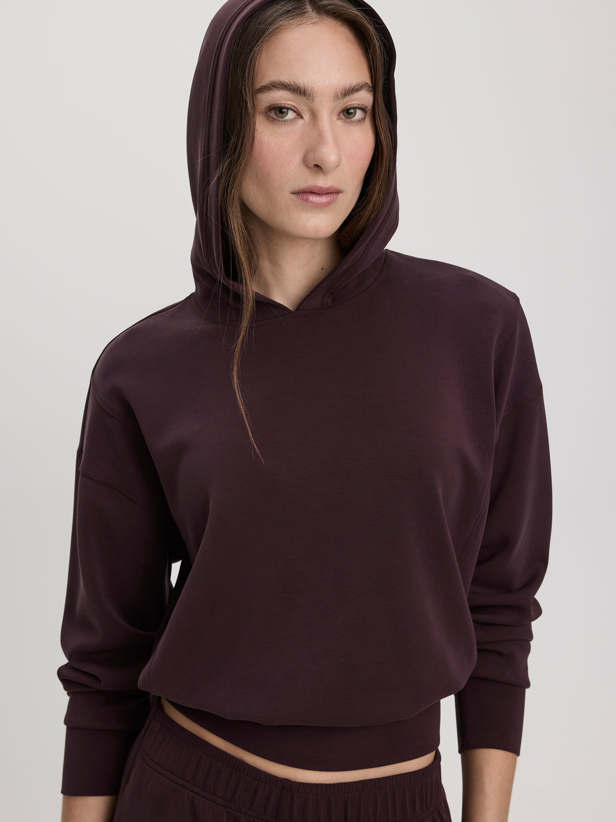 Brushed-Knit Hoodie - HYLUX Hyba