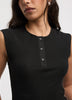 Ribbed Henley T-Shirt