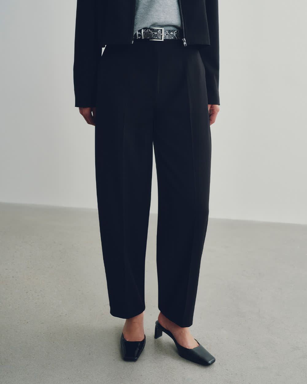 Mid-Rise Barrel Pants - The Timeless