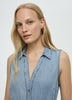 Sleeveless Buttoned-Down Midi Dress
