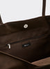 Faux Suede Tote Bag