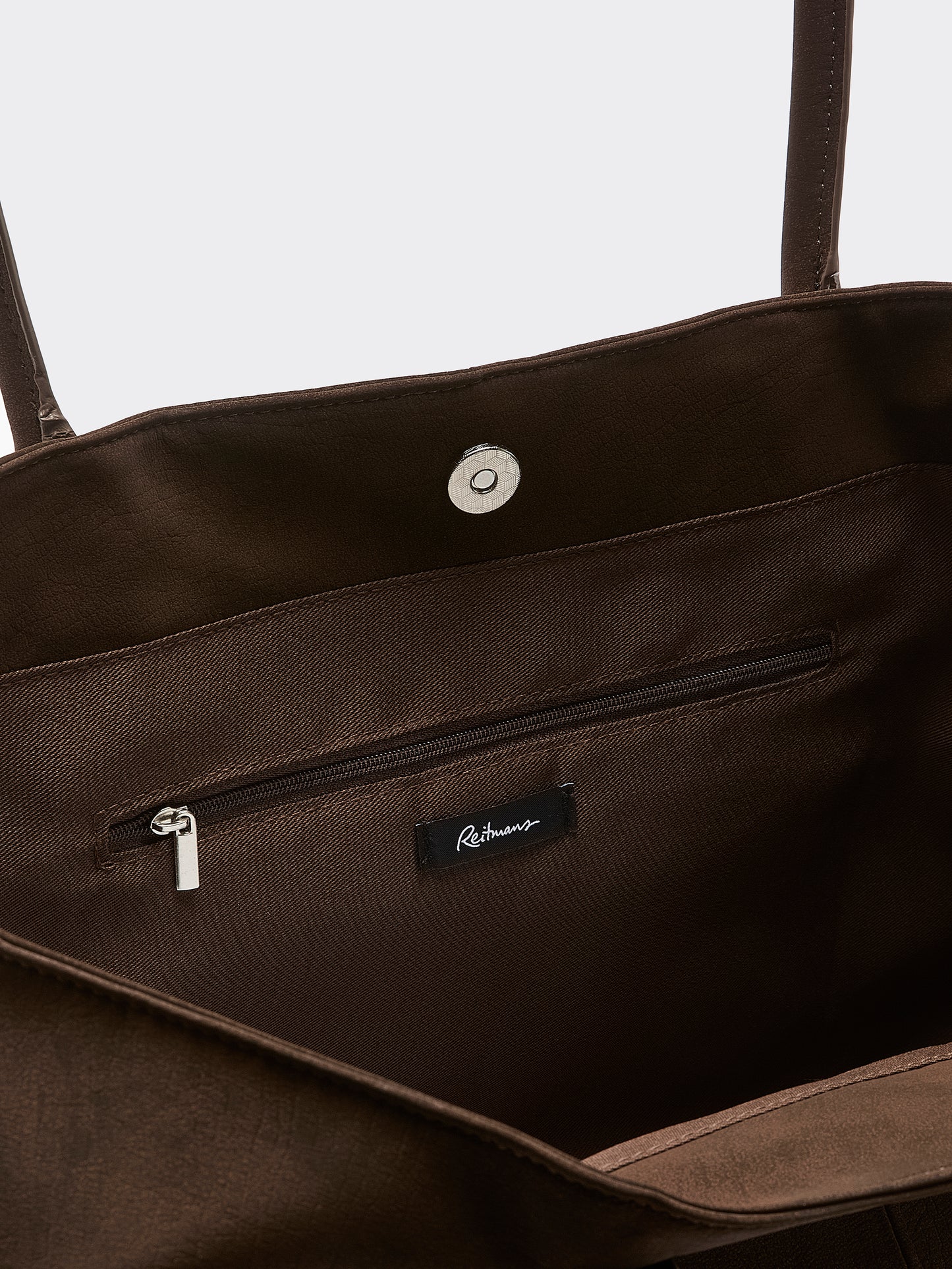 Faux Suede Tote Bag