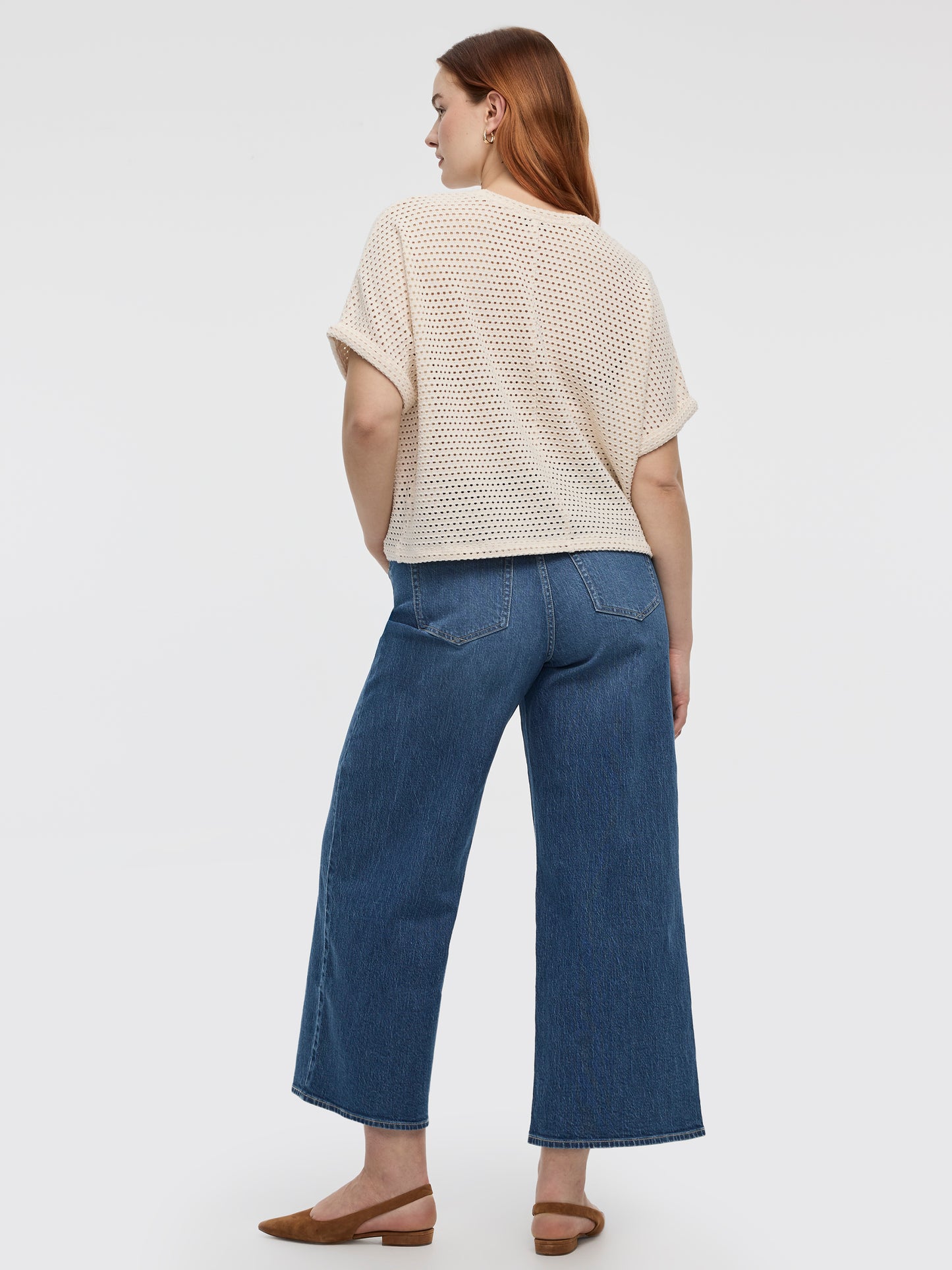 Short-Dolman-Sleeve Boat-Neck Tee