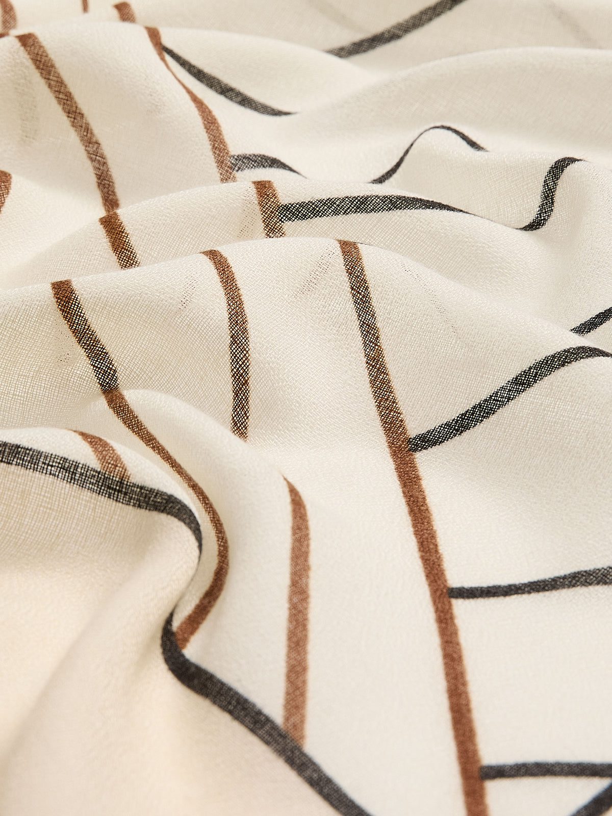 Striped Large Square Scarf