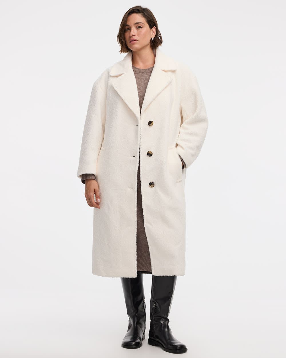 Oversized Sherpa Coat