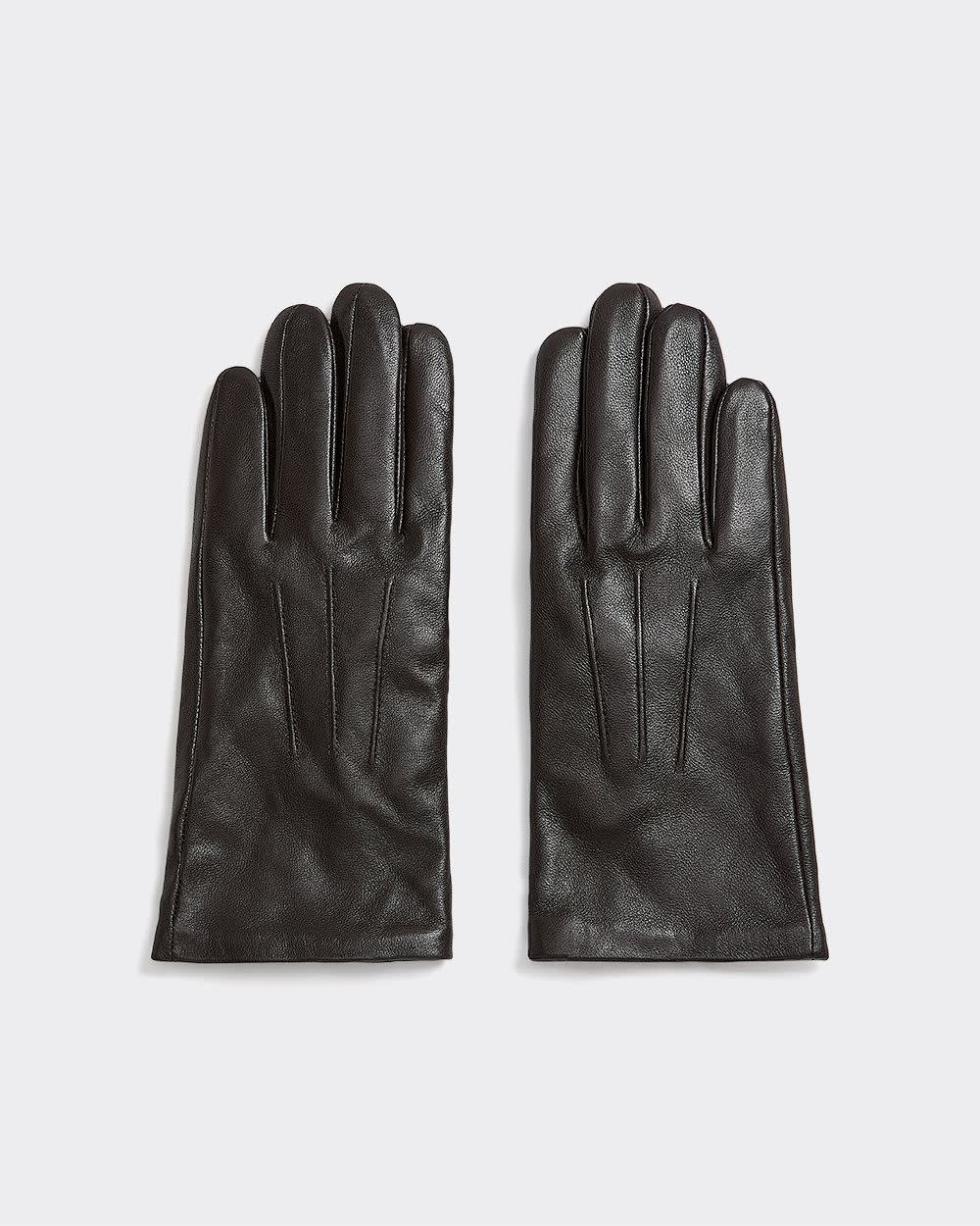 Gants en cuir compatibles avec écrans tactiles