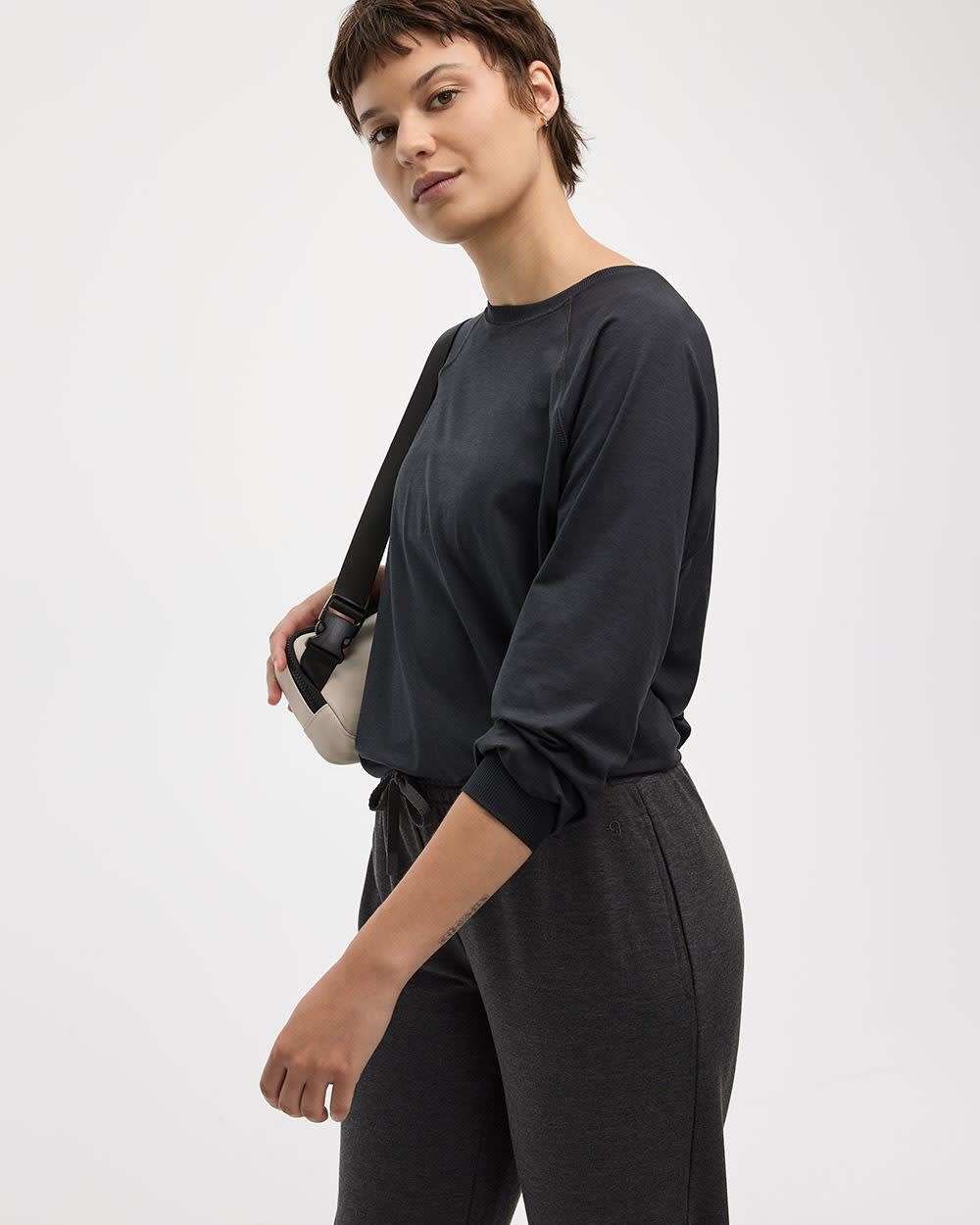 Pull à manches longues et col rond - Dry-Lux (MD) Hyba Essentiels