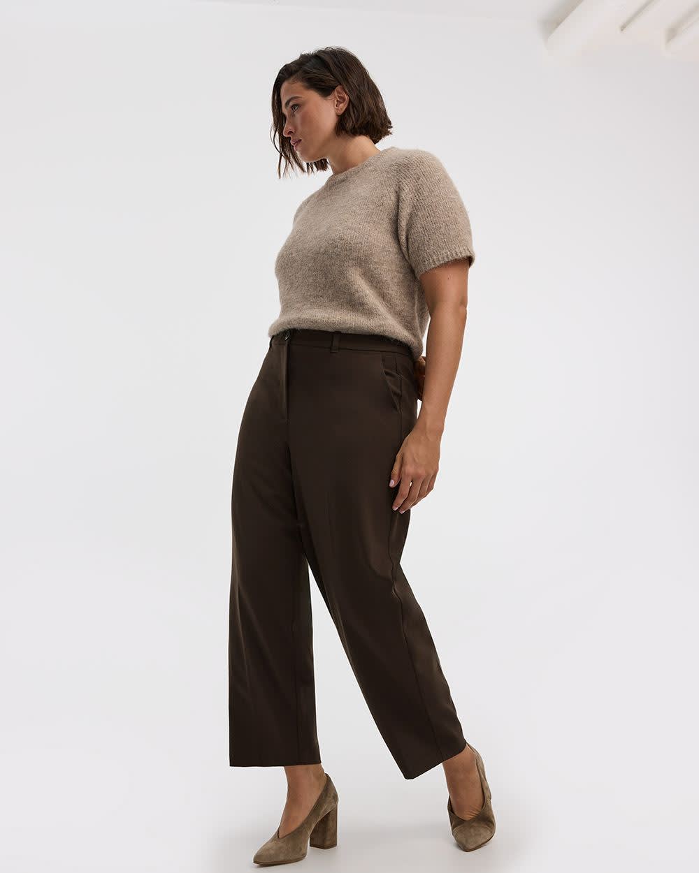 Mid-Rise Barrel Pants - The Timeless - Curvy Fit