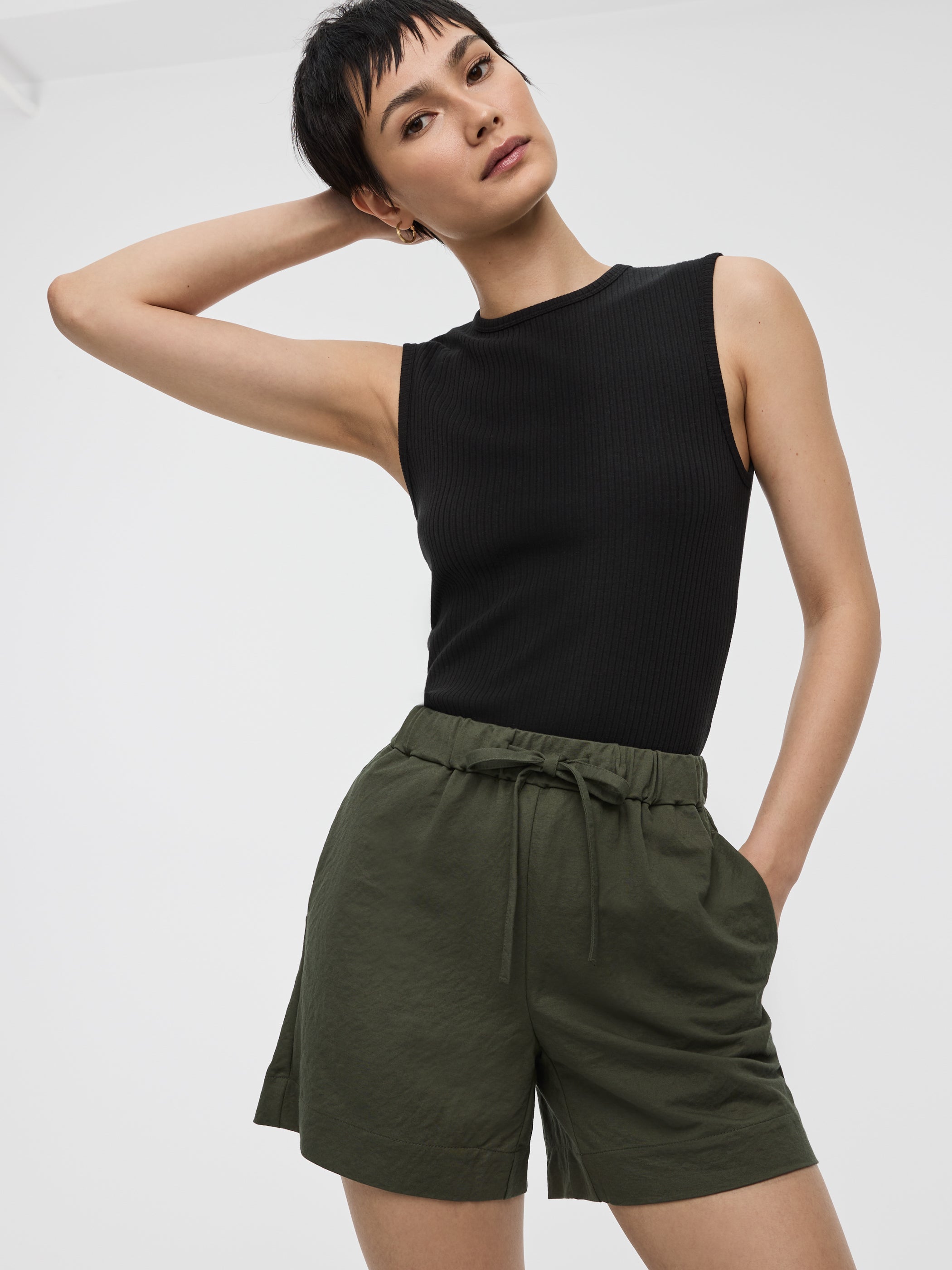 Short à enfiler en tricot 