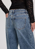 Mid-Rise Barrel Jean