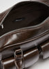 Multi-Pockets Faux-Leather Shoulder Bag