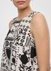 Robe courte évasée sans manches
