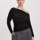 Long-Sleeve Off-the-Shoulder Top