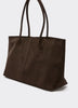 Faux Suede Tote Bag