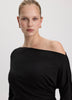 Long-Sleeve Off-the-Shoulder Top