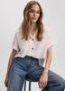 Short-Sleeve Shirt with Notch Collar
