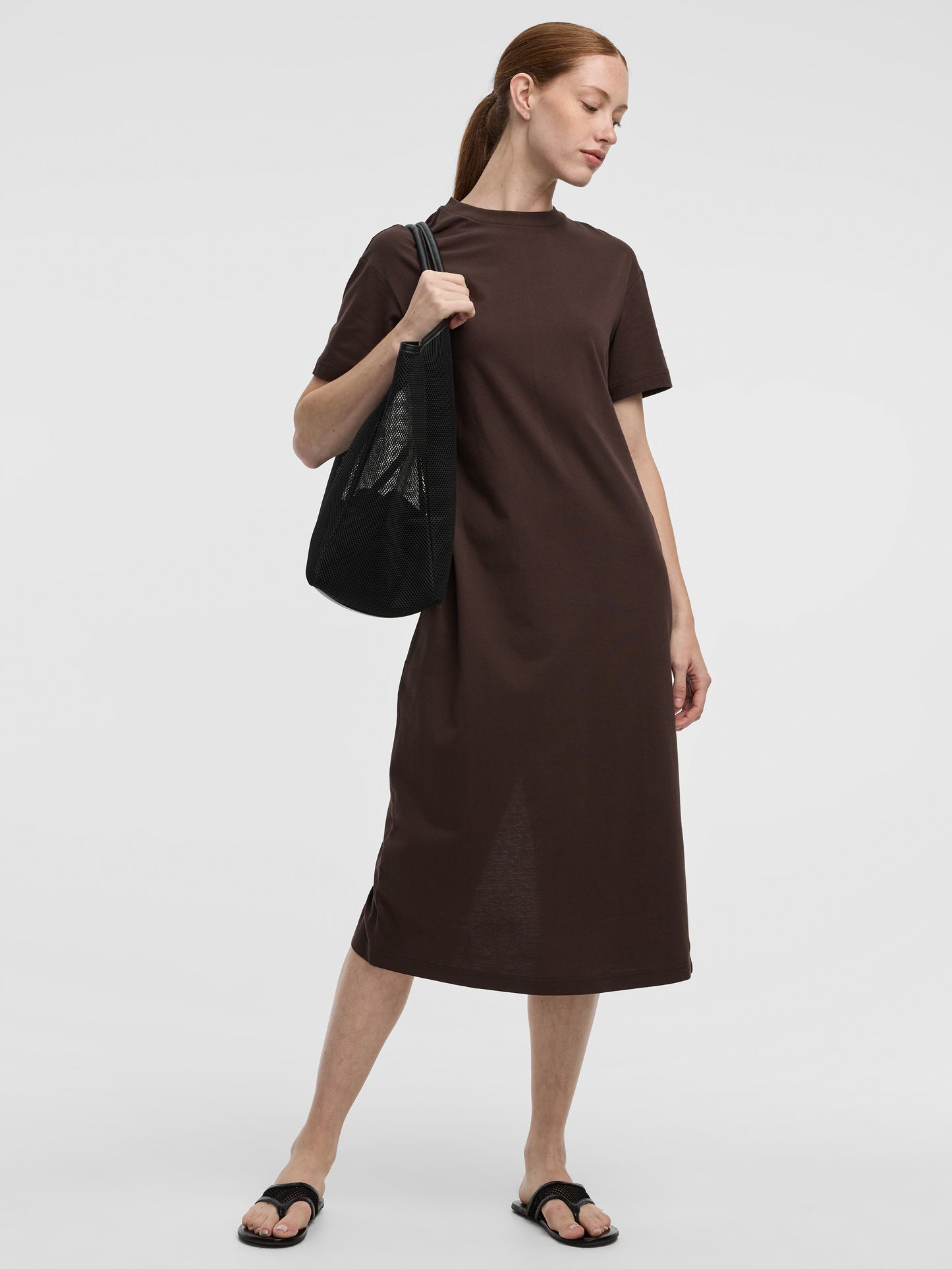 Women's Midi T-Shirt Dress in Stretch Jersey Knit Hyba by Reitmans Women's Midi T-Shirt Dress in Stretch Jersey Knit Hyba by Reitmans