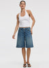 Mid-Rise Denim Bermuda