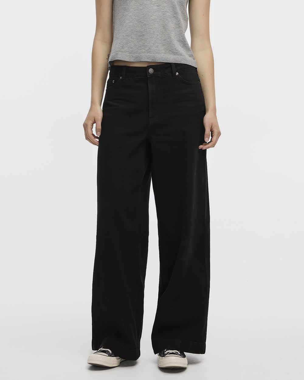 Wide-Leg High-Rise Jean