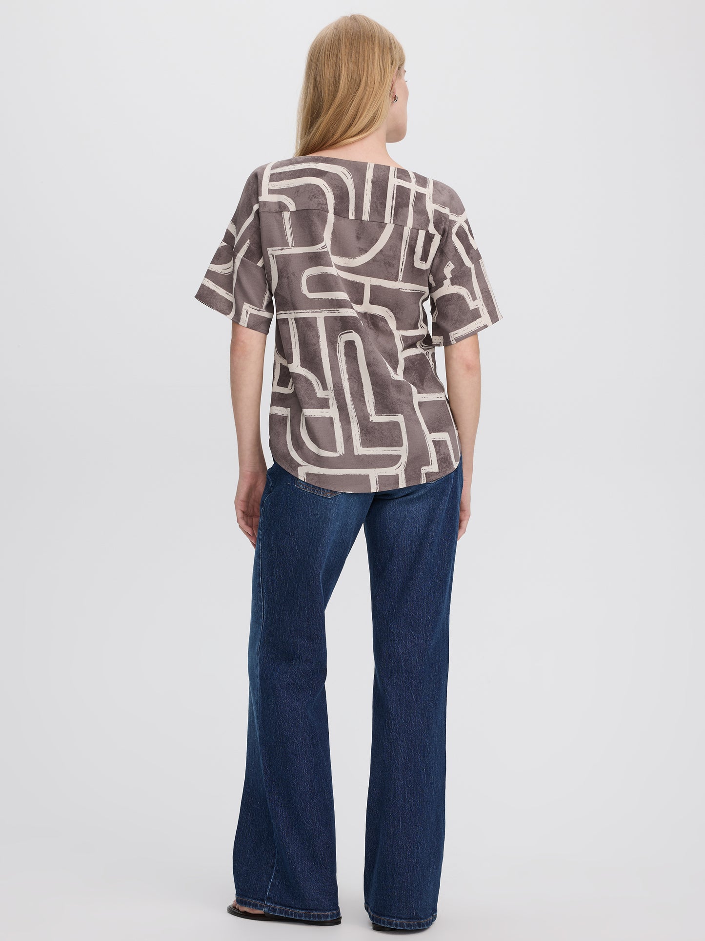 Crew-Neck T-Shirt Blouse