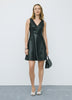Faux Leather Mini Dress