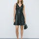 Faux Leather Mini Dress