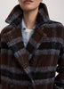 Oversized Double-Breasted Plaid Coat