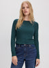 Long-Sleeve Crew-Neck Ribbed T-Shirt - R Essentials