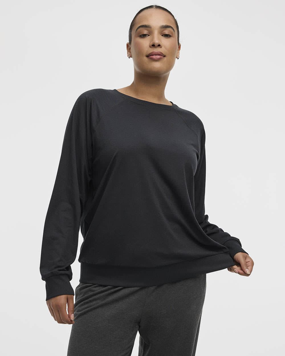 Long-Sleeve Crew-Neck Pullover - Dry-Lux (R) Hyba Essentials
