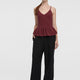 Wide-Leg High-Rise Pull-On Piqué Pant