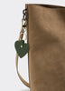 Faux Leather Heart Bag Charm