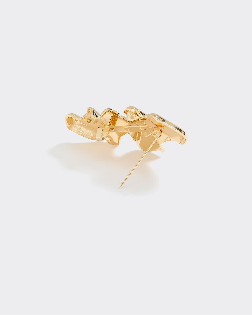 Wavy Metal Brooch