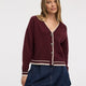 Long-Sleeve V-Neck Buttoned-Down Cardigan