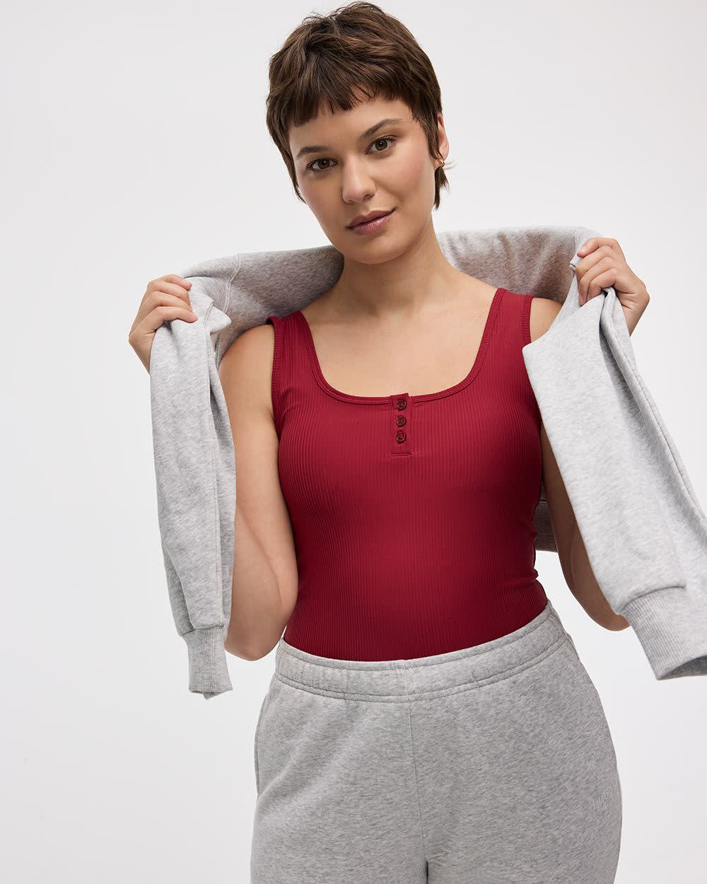 Camisole côtelée courte - Hyba