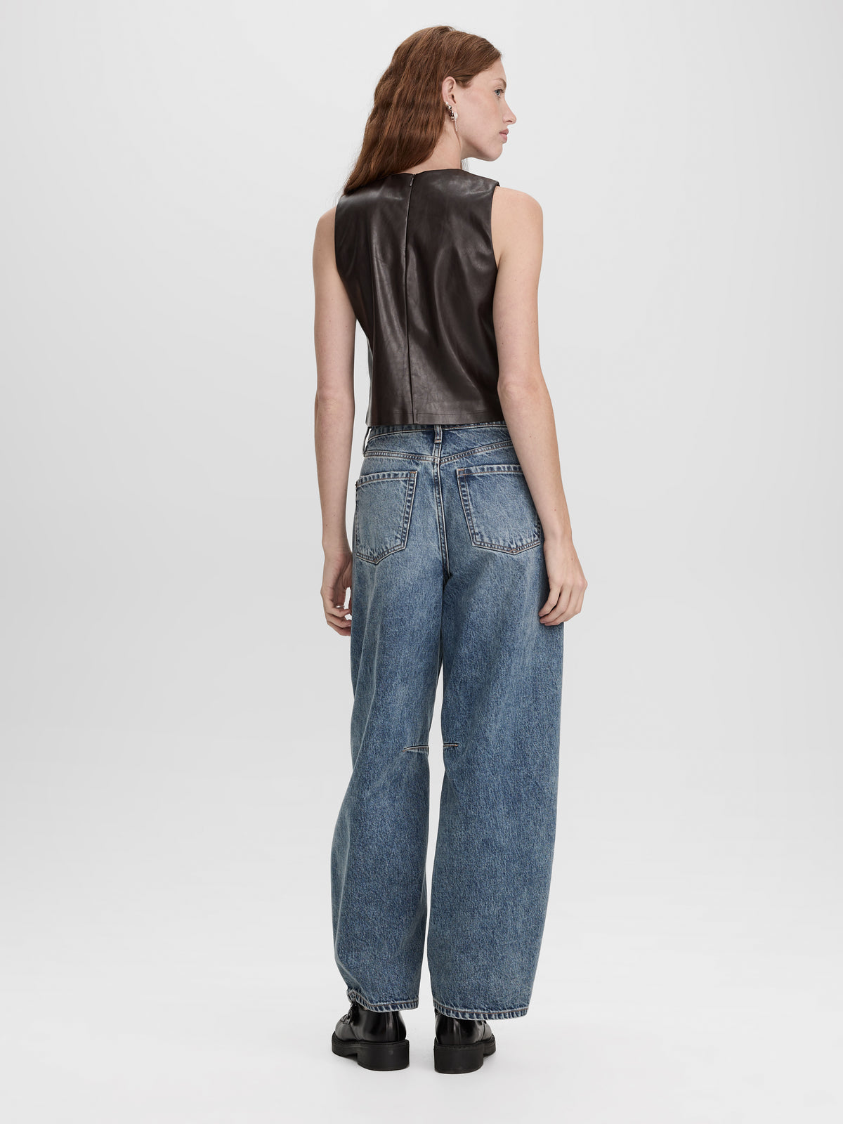 Faux Leather Cami