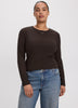 Long-Sleeve Crew-Neck Ribbed T-Shirt - R Essentials