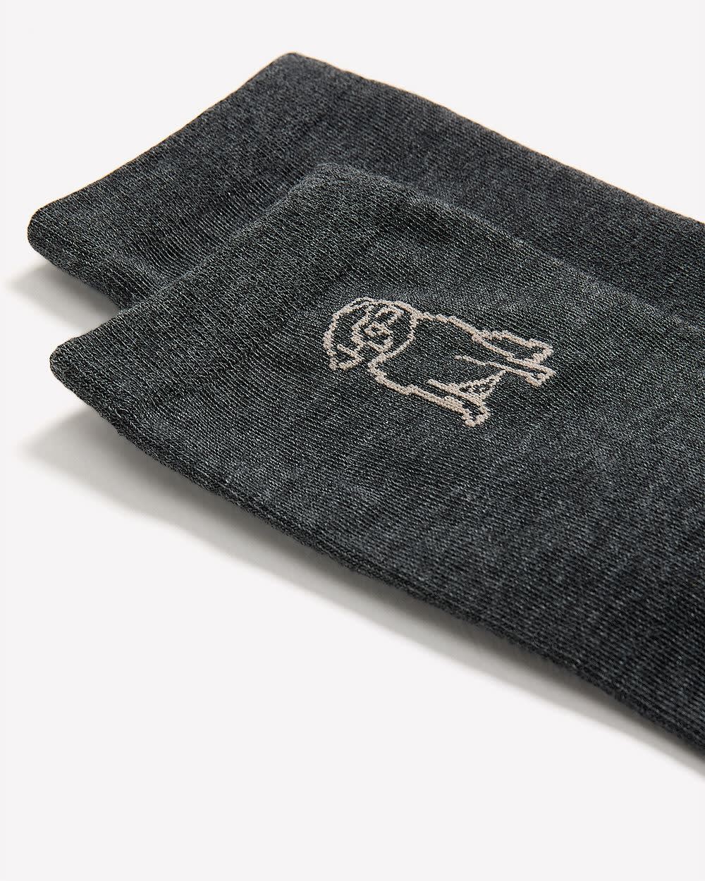 Crew Socks with Pug at Hem