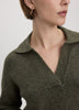 PlushSoft Long-Sleeve Mini Dress with Johnny Collar