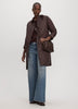 Quilted Jacket with Corduroy Collar