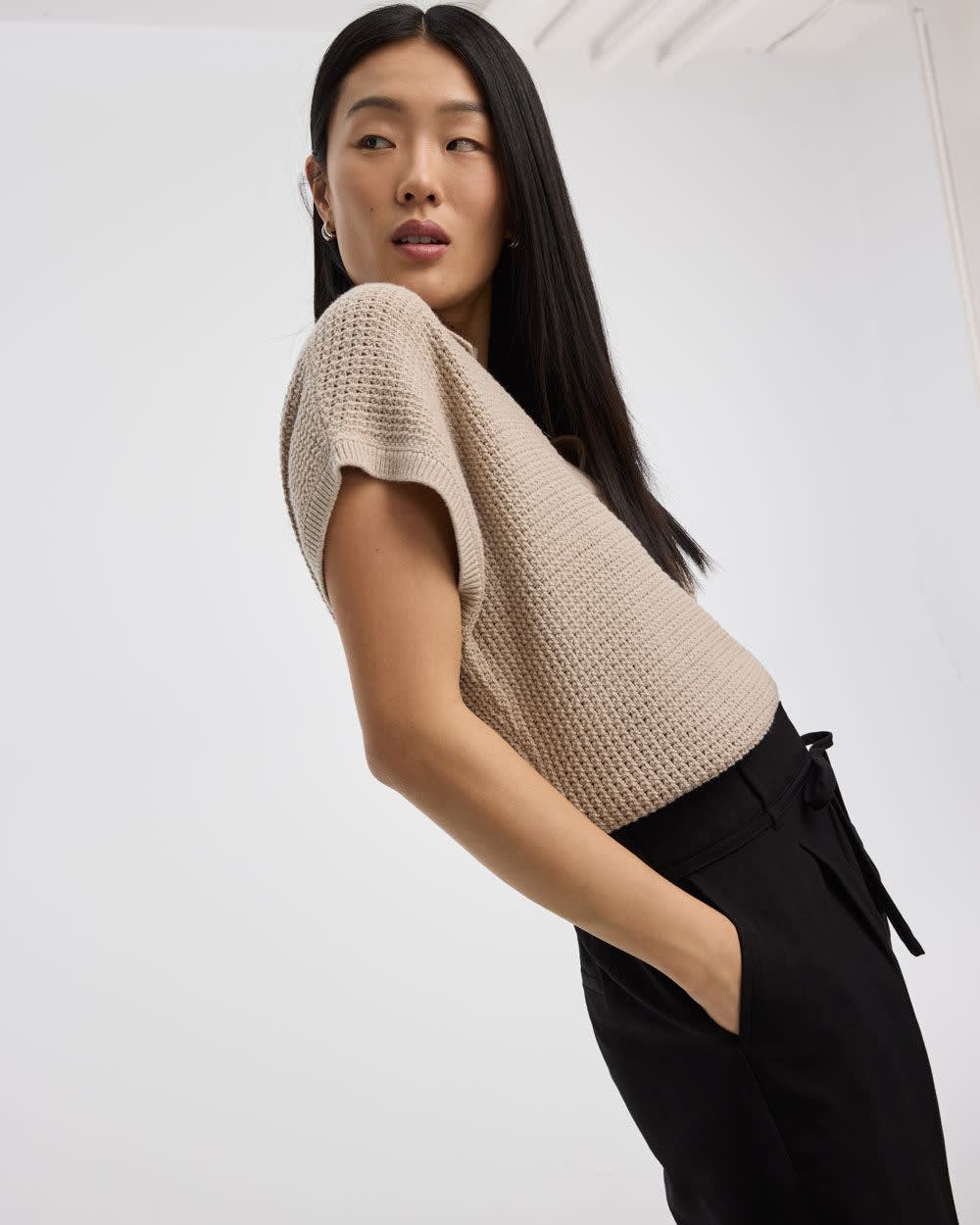 Extended-Sleeve Johnny Sweater Vest