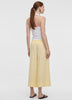 Cropped Wide-Leg Linen-Blend Pant