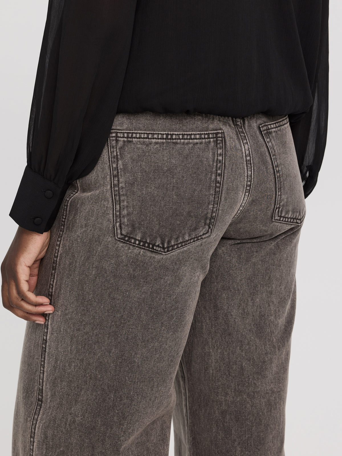 Wide-Leg High-Rise Jean